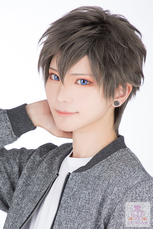 拡張ピアス風マグネットピアス ブラック M