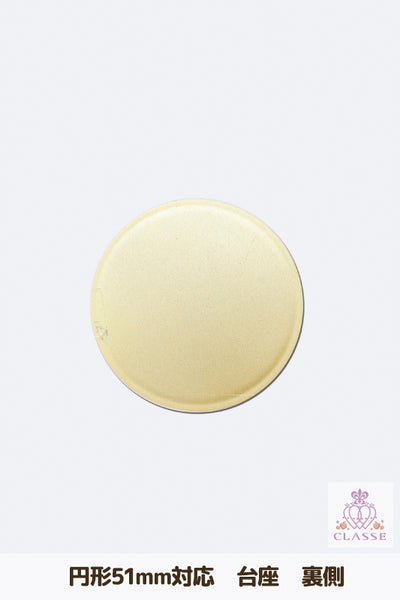 Crystal parts 51mm pedestal circular gold 1 piece