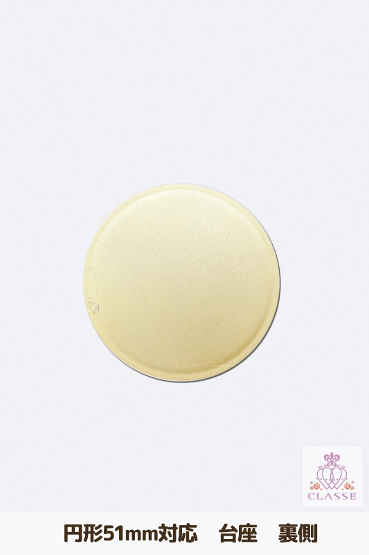 Crystal parts 51mm pedestal circular gold 1 piece