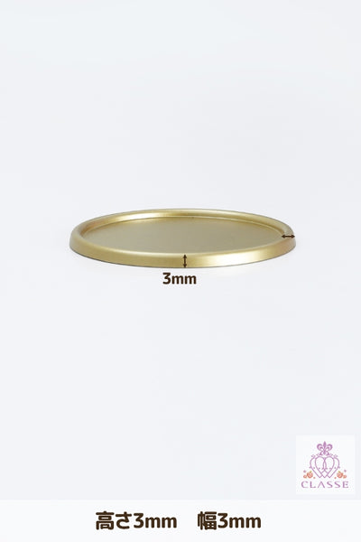 Crystal parts 51mm pedestal circular gold 1 piece