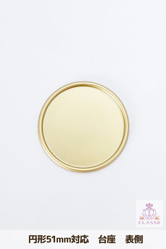Crystal parts 51mm pedestal circular gold 1 piece