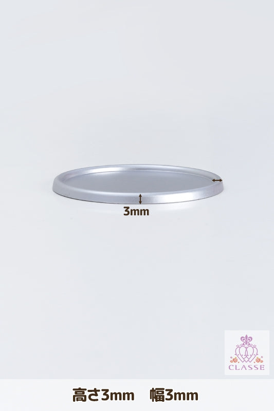 Crystal parts 51mm pedestal circular silver 1 piece