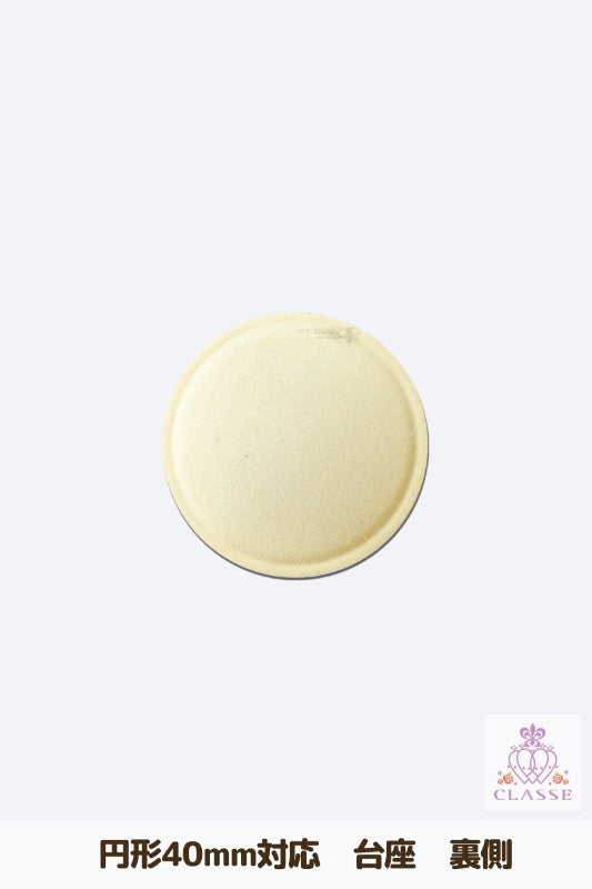 Crystal parts 40mm pedestal circular gold 1 piece