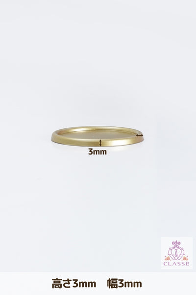 Crystal parts 40mm pedestal circular gold 1 piece