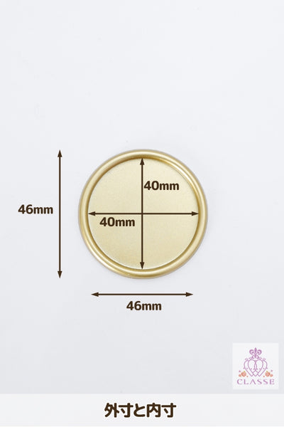 Crystal parts 40mm pedestal circular gold 1 piece