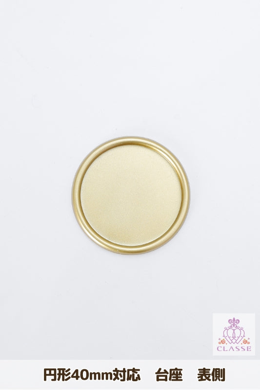 Crystal parts 40mm pedestal circular gold 1 piece