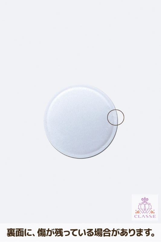 Crystal parts 40mm pedestal circular silver 1 piece