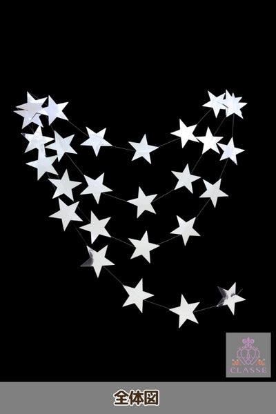 Garland star type glossy silver