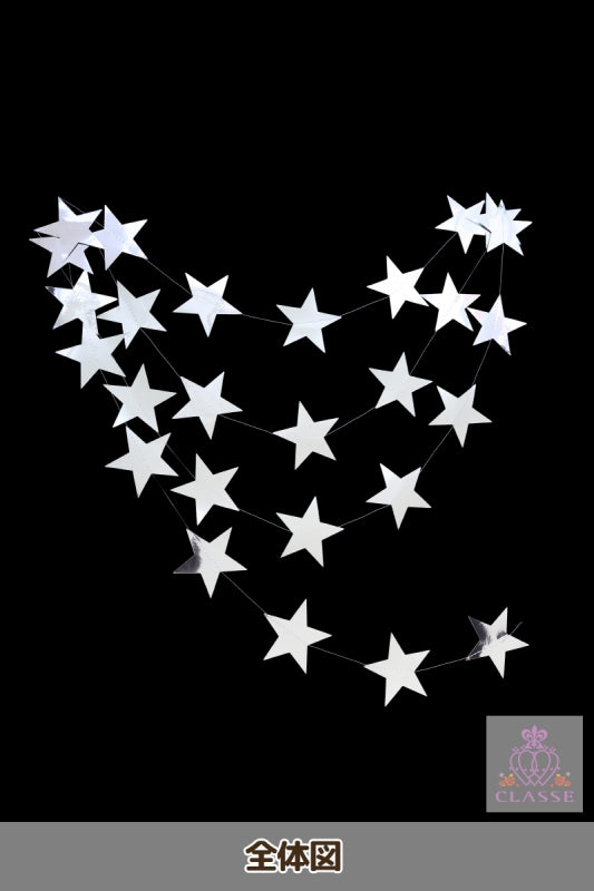 Garland star type glossy silver