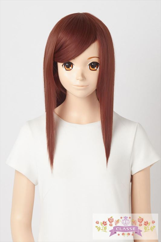 ストレート45cm A - レッドブラウン08