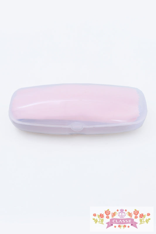 下缘窄小的枣色眼镜 红色
