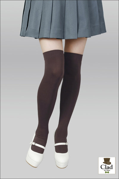 ハイソックス ブラウン