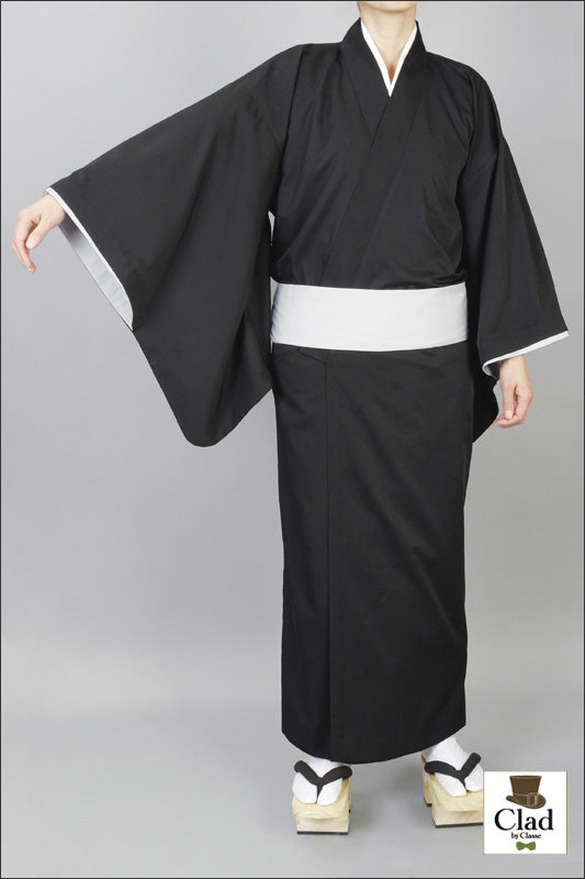 带腰带的和服（男士穿着） 黑色