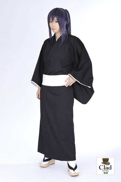 带腰带的和服（男士穿着） 黑色