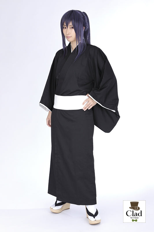 带腰带的和服（男士穿着） 黑色