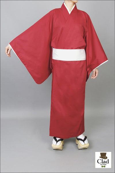 和服与腰带（男装） 红色