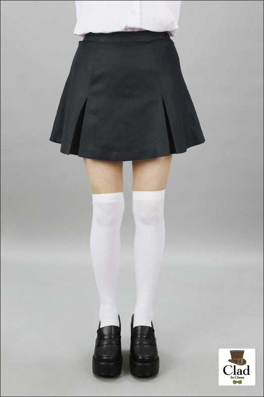 ボックスプリーツスカート 4本 黒