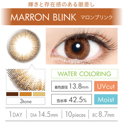 エバーカラーワンデーコンタクト マロンブリンク